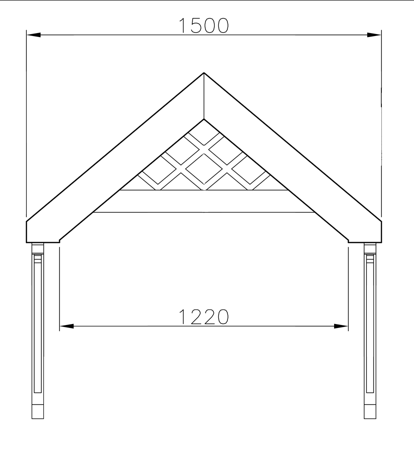 800 Series - Lowton -  Ready To Tile Canopy