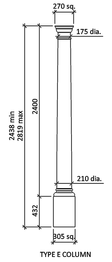 Plain Doric Column Type E