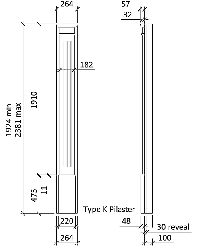 Pilaster Type K