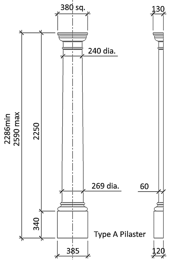 Pilaster type A