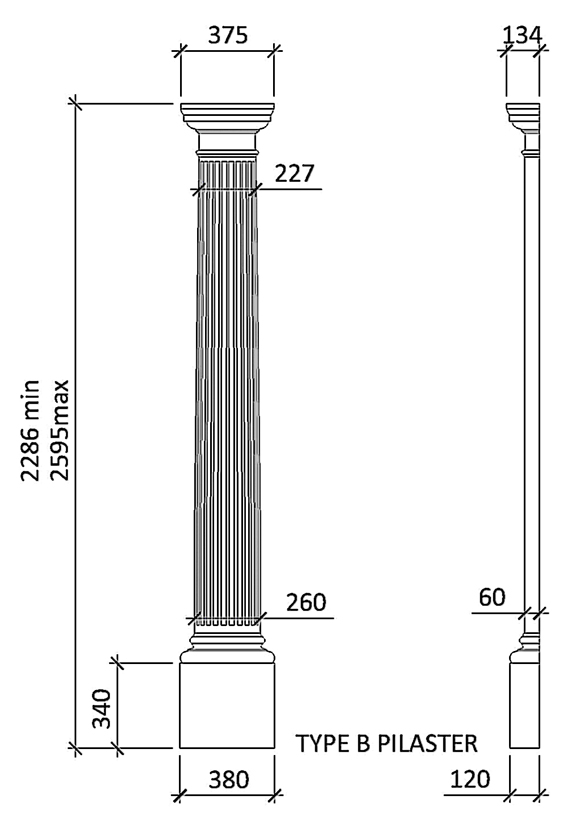 Pilaster type B