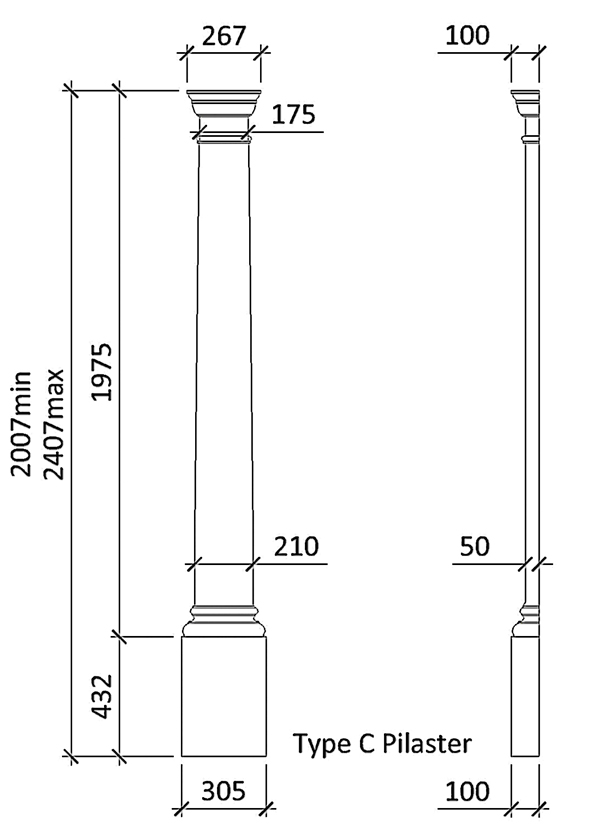 Pilaster type C