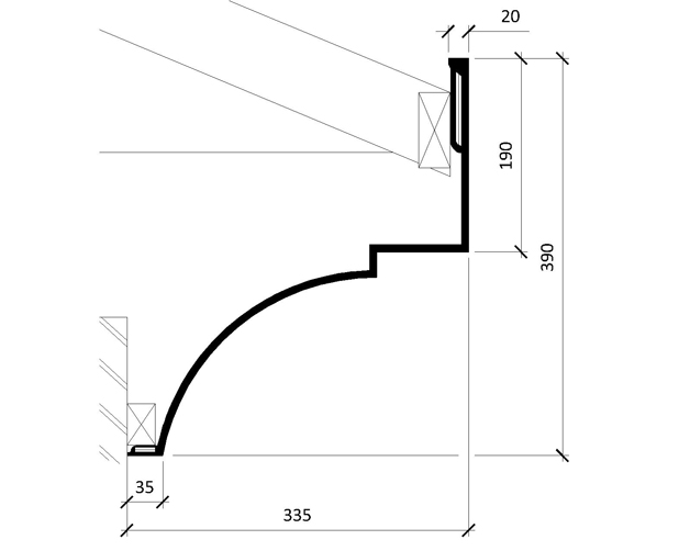 Curved Cornice Moulding